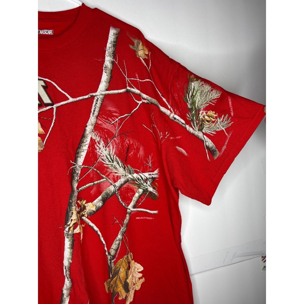 NASCAR 14 Stewart Realtree Camo Red Short Sleeve T Shirt Mens XXL - Picture 3 of 7